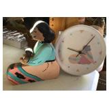 Southwest -style battery op. clock