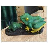 Cast iron frog coin bank