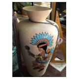 Large Southwest pottery floor vase