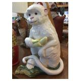 Ceramic monkey figure