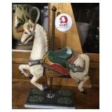 Wooden carousel horse