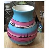Signed Southwest pottery vase