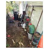 Clean up lot beside garage