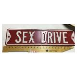 Heavy porcelain street sign