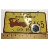 1980 Historic vehicle license plate
