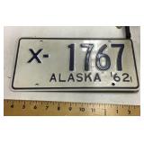 Alaska license plate