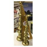 Pair brass candlesticks