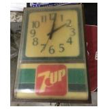 Lighted 7-Up clock