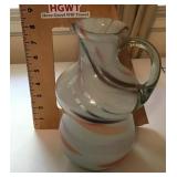 Art glass pitcher