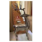 Cast metal reindeer decor