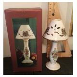 Lenox Holiday candlestick lamp in box