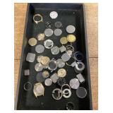 Watch faces & backs lot