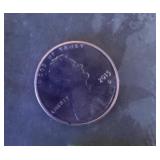 2015-D penny & blank planchet