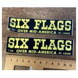 Six Flags bumper stickers