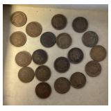 19 Indian head pennies