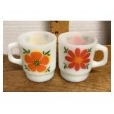 2 Fire King mugs