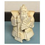 Signed Japanese carved figurine