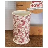 Mosaic patterned transferware vase