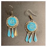 Sterling and turquoise earrings