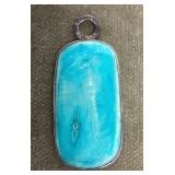 Sterling and turquoise pendant