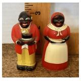 Black Americana salt and pepper set