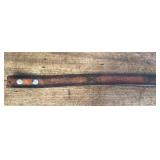 Rebel confederate flag leather belt