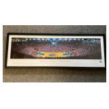 Framed Kansas Allen Fieldhouse poster