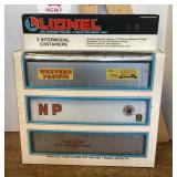 Lionel 3 Intermodal Container train cars