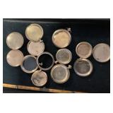 Gold filled pocket watch case lot