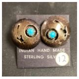 Sterling and turquoise earrings
