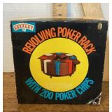 Revolving poker rack