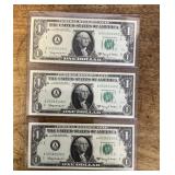 1963A uncirculated $1 bills