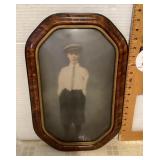 Antique framed portrait of boy Antique framed portrait of boy