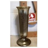 Metal vase made in Japan Metal vase made in Japan