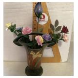 Roseville Zephyr Lily basket vase Roseville Zephyr Lily basket vase