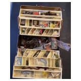 Tackle box with contents Tackle box with contents
