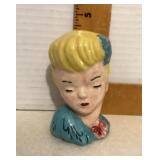Ceramic lady head vase Ceramic lady head vase