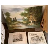 Original painting, Roscoe Misselhorn print Original painting, Roscoe Misselhorn print
