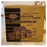 NEW old stock KreamerWare canister set NEW old stock KreamerWare canister set