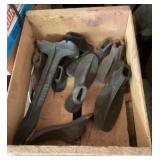 Wood box of shoe lasts Wood box of shoe lasts