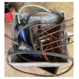 Galvanized Sealtest milk crate and contents Galvanized Sealtest milk crate and contents
