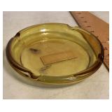 Amber glass ashtray Amber glass ashtray