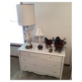 3-drawer white chest and contents 3-drawer white chest and contents