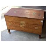 Homemade plywood toy chest Homemade plywood toy chest