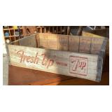 Wood 7-Up soda crate Wood 7-Up soda crate