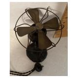 Vintage brass-blade electric fan Vintage brass-blade electric fan