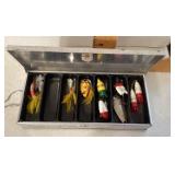 Fishing flip box with lures Fishing flip box with lures