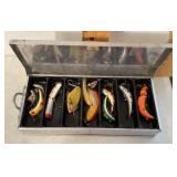 Fishing flip box with lures Fishing flip box with lures
