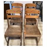 4 child's school chairs 4 child's school chairs