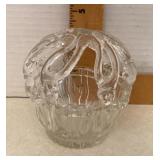 Glass bouquetiere glass basket Glass bouquetiere glass basket